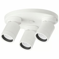 IKEA NYMANE LAMPA SUFITOWA 3 REFLEKTORY BIAŁA REGULACJA REFLEKTOR