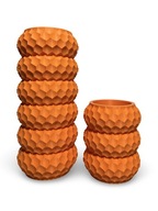 Zestaw Wazon na Suszki plus Przybornik na Biurko Pomarańczowy - kwiaty LEGO