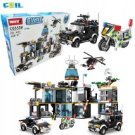 KLOCKI KONSTRUKCYJNE KOMISARIAT EDUKACYJNA DLA DZIECI 1200+ ELEMENTÓW