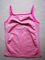 KOSZULKA TOP DAMSKI ELASTILOWY PINK MULTICOLOR S/M