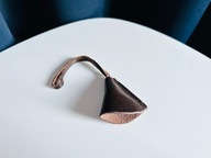 breloczek skóra naturalna skórzany retro HANDMADE dzwonek vintage boho