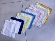 szydełkowe kolorowe chusteczki