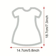 wykrojnik szatka chrzest bobo dziewczynki 18,7x14,7cm