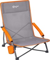 Krzesło Portal Składane Plażowe Niskie Uchwyt Kubek 51x58cm Teslin