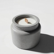 Świeca 100% wosk sojowy beton, ekologiczna, ręcznie wykonana