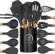 ZESTAW PRZYBORÓW KUCHENNYCH SILIKONOWE 12 ELEMENTÓW DO GOTOWANIA KUCHNIA