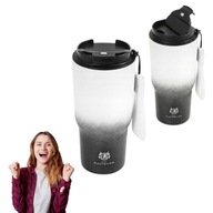 KUBEK TERMICZNY TERMOS NA KAWĘ HERBATĘ ANTYPOŚLIZGOWY SZCZELNY 560ML