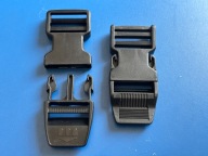 KLAMRA PLASTIKOWA 40mm 4cm Czarna POŁYSK zatrzask