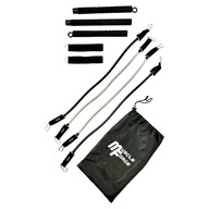Drążek do ćwiczeń fitness z 4 gumami oporowymi – MuscleForge