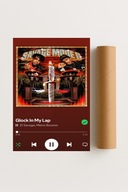 Plakat bez ramy 30x40cm Glock In My Lap 21 Savage, rap | Pomysł na Prezent