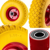 KOŁO DO TACZKI PEŁNE PIANKOWE BEZDĘTKOWE 300-4 WYTRZYMAŁE STALOWA FELGA