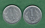 2 x 1 zł - obiegowy z roku 1986