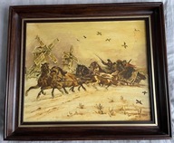 Stare falsyfikaty, kopie trio-Juliusz, Wojciech, Jerzy Kossak , piękne....