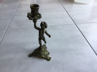 świecznik z amorkiem