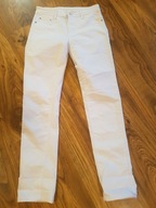 Spodnie dżinsowe damskie białe 36