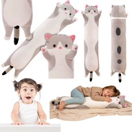 MASKOTKA PLUSZOWA KOTEK DLUGI PODUSZKA PRZYTULANKA PLUSZAK DLA DZECI KOT XL