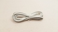 Kabel do TELEFONU STACJONARNEGO 2m biały, wtyki RJ11 / 6p4c