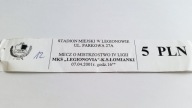 bilet LEGIONOVIA Legionowo - KS Łomianki 07.04.01