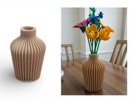 Wazon FASTRIA Nowoczesny na sztuczne kwiaty i LEGO Botanicals