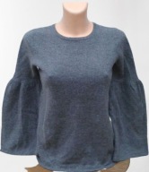 Sweter Hallhuber 90% wełna 10% kaszmir S/M