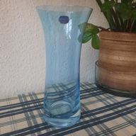 Vintage, Piękny szklany wazon, Bohemia