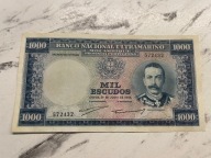 Mozambik - 1000 escudos - 1953 - bardzo rzadki