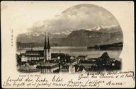 Gruss aus Luzern. Luzern & die Alpen - E. R. W. 1900