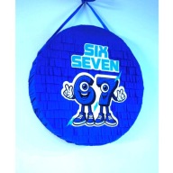 Piniata urodzinowa 67 SIX SEVEN BRAINROT. Zestaw z kijem ikonfetti.