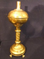 Oryginalna stara mosiężna podstawa do lampy naftowej