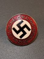 Odznaka NSDAP – Sygnowana RZM M1/72 – Fritz Zimmermann