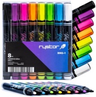 MARKER KREDOWY RYSTOR DO SZKŁA I GŁADKICH POWIERZCHNI ZESTAW 8 SZTUK