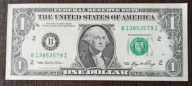 1 dolar USD seria B z 2006r. UNC