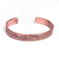 Bransoleta z PL miedzi, ręcznie kuta i fakturowana