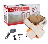 Masażer szyja kark plecy grzejący podwójne głowice