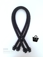 Liny do Obag Czarne ze srebrną nitką