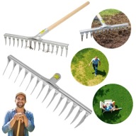 GRABIE DO TRAWY OGRODOWE METALOWE WERTYKULATOR GRABKI SOLIDNE 39X16CM