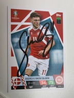 Karta panini autograf Dania Andreas Skov Olsen Euro 2024