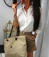 %%% ROBERTA BIAGI %%% 119 euro %%% bluzka BIANCO oversize r.UNIWERSALNY