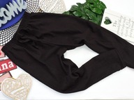 Aslan - czarne luźne spodnie boho r 140