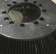 Szczotka do truskawek, sadów, rozeta 950 mm - na 2 rzedy, bardzo twarda