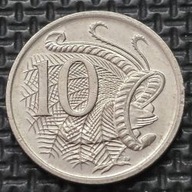 *AUSTRALIA [1919]*10 centów 1981 *Elżbieta II, Ptak Lirogon wspaniały