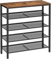 SZAFKA NA BUTY Z SIEDZISKIEM PRZEDPOKÓJ 75 x 93 x 28 cm METALOWA Z DREWNEM