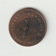III Rzesza 1 pfennig 1939 F ladny stan