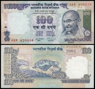 BNA - INDIE 100 Rupii 1996 8BW 450434 # A # P91d # Rangarajan # UNC-