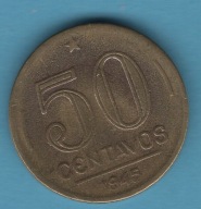 (1BZ05) Brazylia 50 centavo, 1945