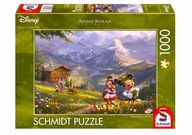 Puzzle Schmidt 1000 Disney "Miki i Minnie w Alpach" Thomas Kinkade