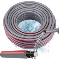 WĄŻ OGRODOWY GUMOWY 1/2" 30m ZBROJONY 6 WARSTWOWY WĄŻ DO WODY MOCNY DŁUGI