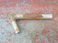 zabytkowy mostek siodełka rowerowego