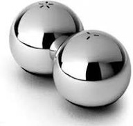 MENU sól pieprz INOX KOMPLET DANISH DESIGN 2x kule stal DENMARK