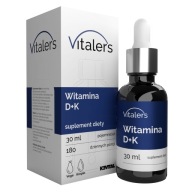 Vitaler's Witamina D3 2000 IU + K2-MK7 75 mcg Krople Zdrowe Kości Zęby 30ml